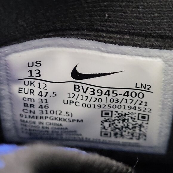 Nike Alpha Menace Pro 2 Mid Football Cleats Blue/Black BV3945-400 Men’s Size 13 - Picture 7 of 7